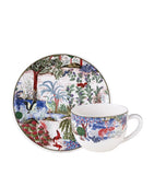 Gien Jardin du Palais teacup and saucer set 260ml - British product