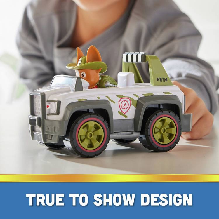 PAW Patrol Tracker's Jungle Cruiser pup and vehicle, imported from the UK