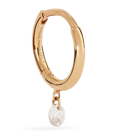 Harrods Persée Yellow Gold and Diamond Danaé Single Huggie Earring- Buy online at McGrocer