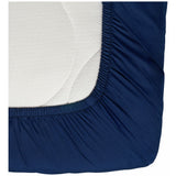 Habitat Cotton Rich 180 TC Plain Navy Fitted Sheet - King