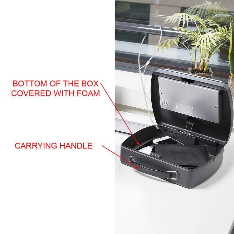 Master Lock portable safe with digital keypad and cable - British product