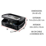 Master Lock portable safe with digital keypad and cable - British product