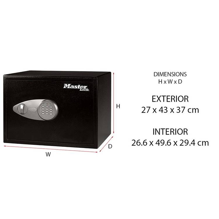 Master Lock security safe XL 33L, UK version