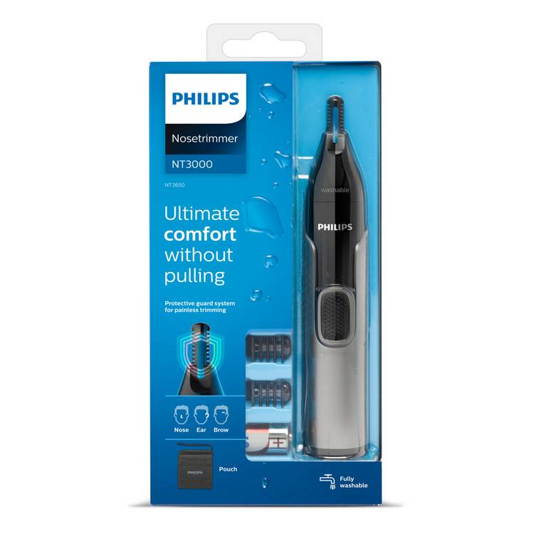 Philips eyebrow and nose trimmer NT3650/16, imported from the UK