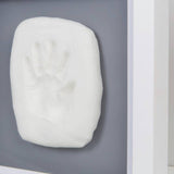 Bambino white photo frame and hand mould kit - British product