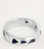 The Ouze sterling silver and sapphire ring - British product