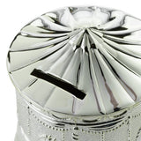 Silver plated carousel money box with horse decorations (British brand)