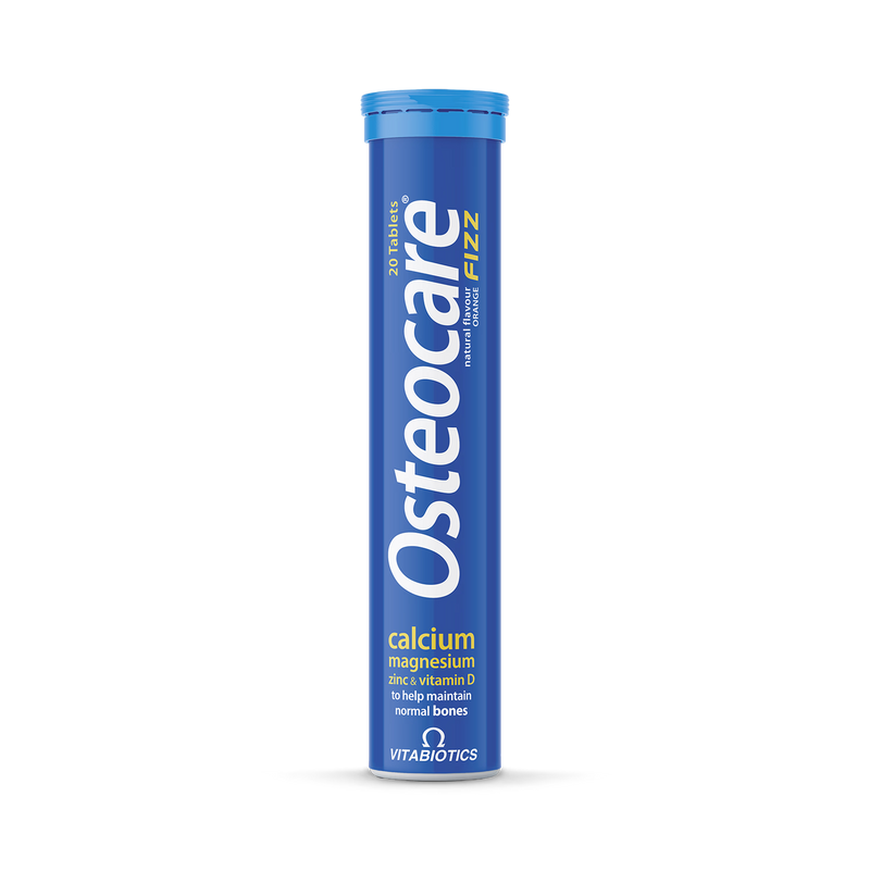Vitabiotics Osteocare Fizz orange flavour 20 tablets (British brand)