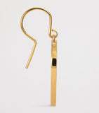 Jennifer Meyer large open heart drop earrings in yellow gold, UK version