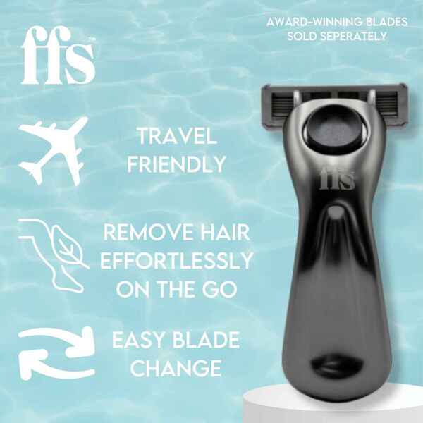 FFS Beauty Razor Handle Black Travel-Sized - British product