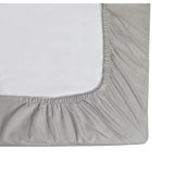 Habitat Cotton Rich 180 TC Dove Grey Fitted Sheet - Double