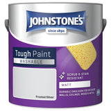 Johnstone's washable matt paint Frosted Silver 2.5L - British product