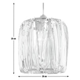 Argos Home clear bevelled lampshade 20cm, UK version