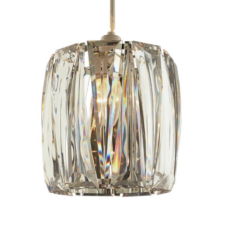 Argos Home clear bevelled lampshade 20cm, UK version