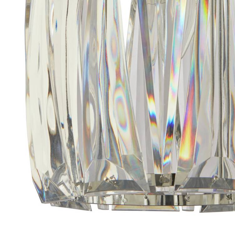 Argos Home clear bevelled lampshade 20cm, UK version