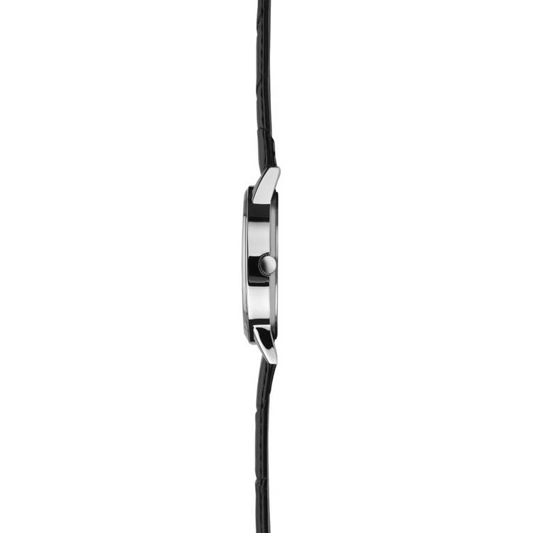 Sekonda black leather watch 40mm - British product
