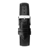 Sekonda black leather watch 40mm - British product