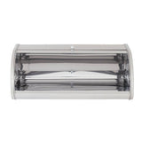 Argos Home stainless steel bread bin with roll top lid - British product