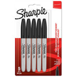 Argos Sharpie Fine Tip Black Permanent Markers - 5 Pack- Buy online at McGrocer