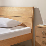 Habitat Cotton Rich 180TC Plain White Fitted Sheet-Superking