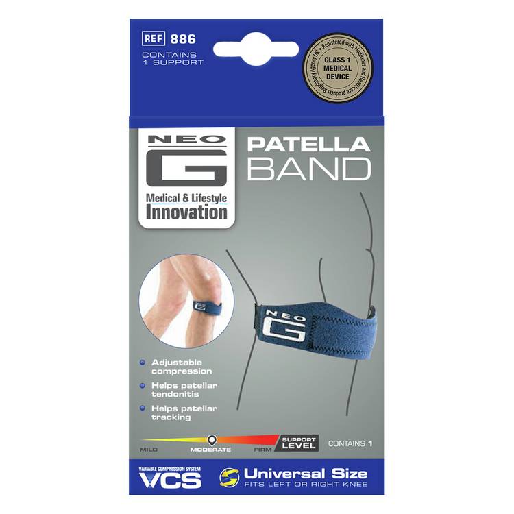 Neo G patella knee support band one size, imported from the UK