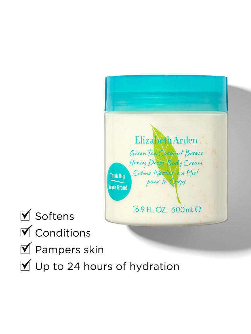 Elizabeth Arden body cream Tea Coconut Breeze Honey Drops 500ml (British brand)