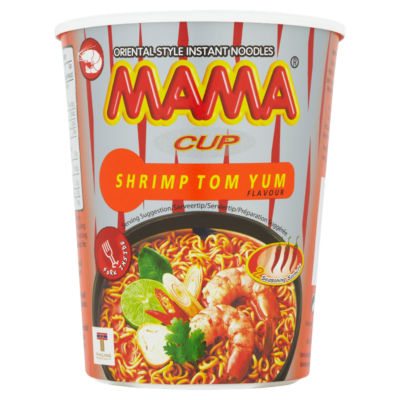 Mama instant noodles shrimp tom yum 70g, UK version