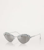Swarovski cat eye sunglasses with crystal embellishments, UK version