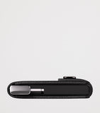 Secrid leather embossed lines miniwallet, imported from the UK