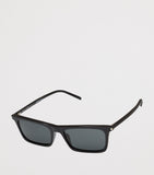 Saint Laurent Betty square sunglasses in black acetate, imported from the UK