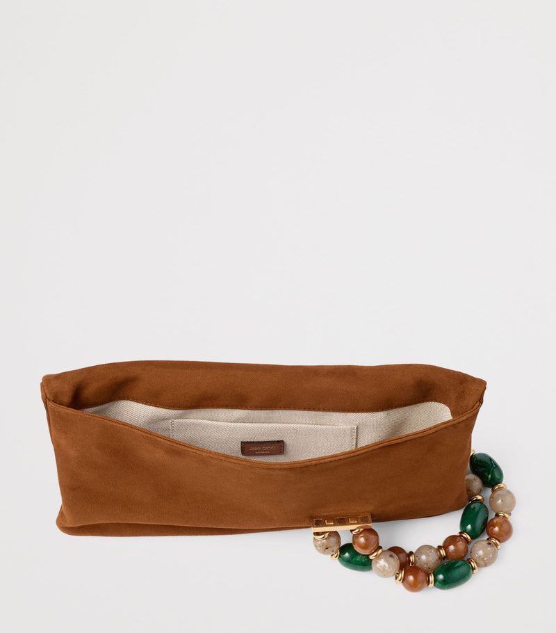 Jimmy Choo Zandra lambskin clutch bag, imported from the UK