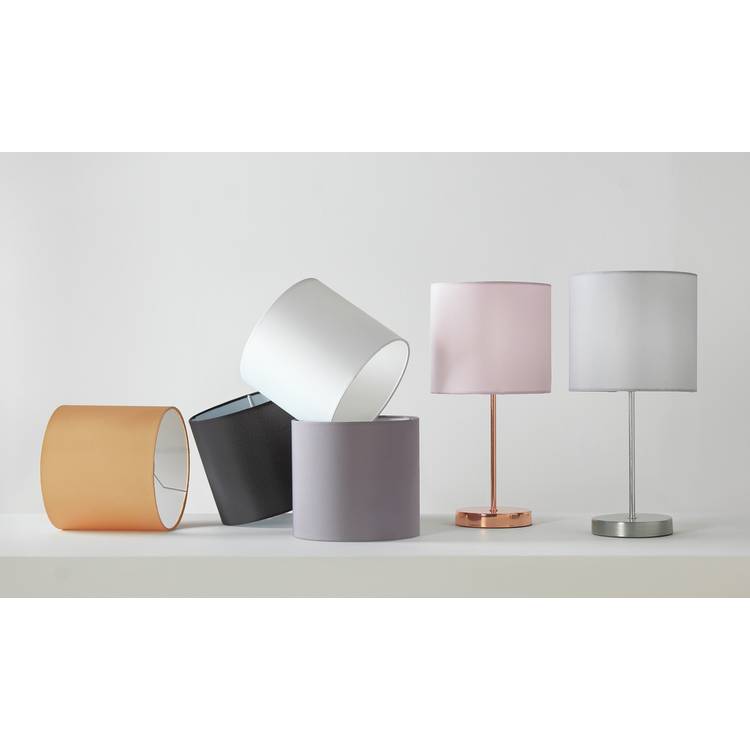Argos Home satin stick table lamp in mustard (British brand)