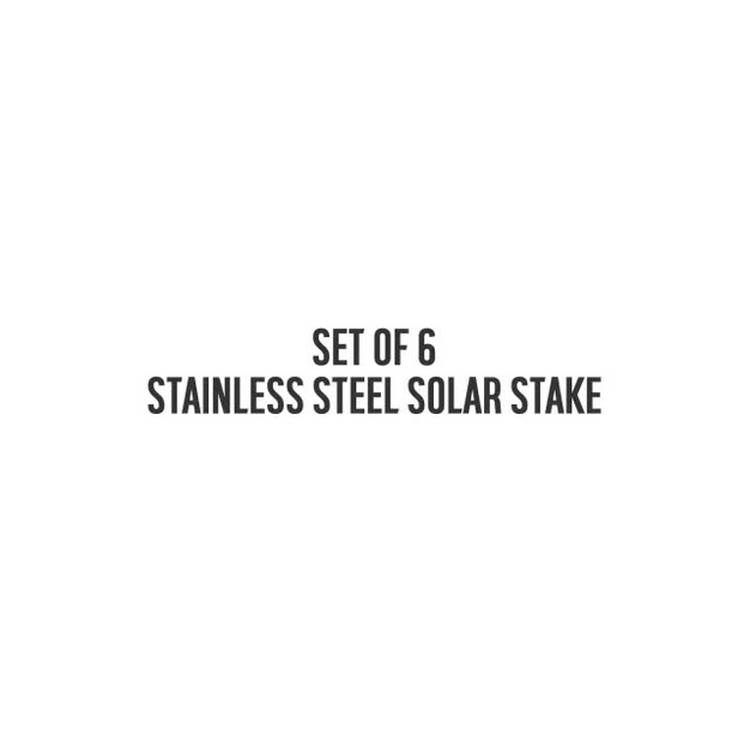 Sainsbury's solar stake lights set of 6, 41cm - British product