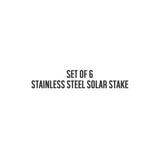 Sainsbury's solar stake lights set of 6, 41cm - British product