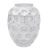 Harrods Anemone Grand Crystal Vase with Floral Design and Enamelling, 49cm- Buy online at McGrocer