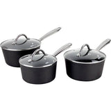 Scoville 3-piece Neverstick pan set with 16cm 18cm 20cm saucepans (British brand)