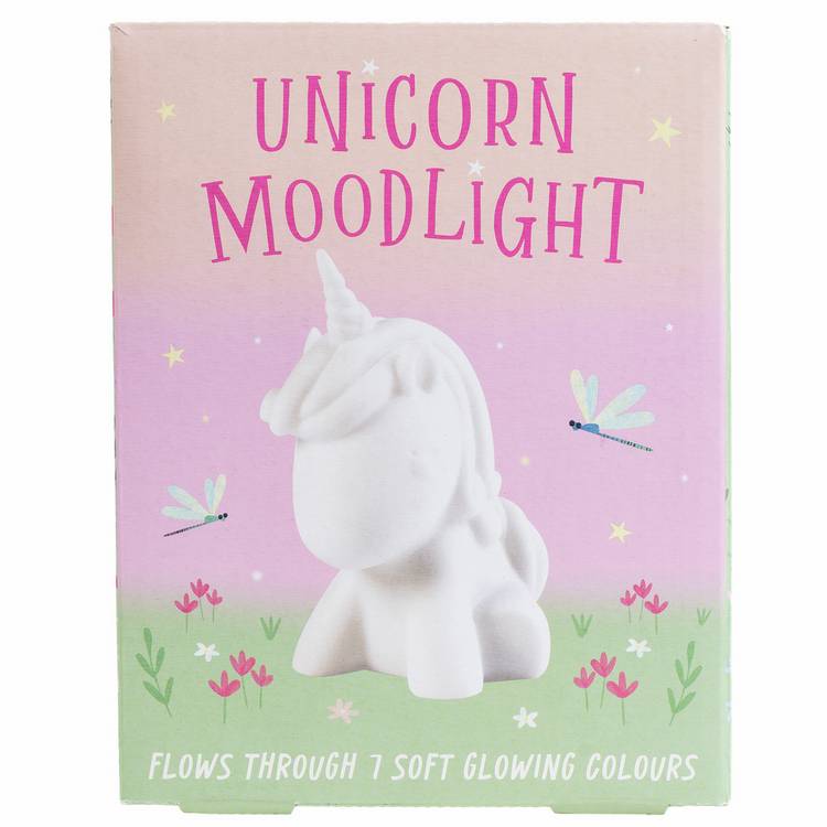 Fizz Creations unicorn mood light colour-changing LED - British product