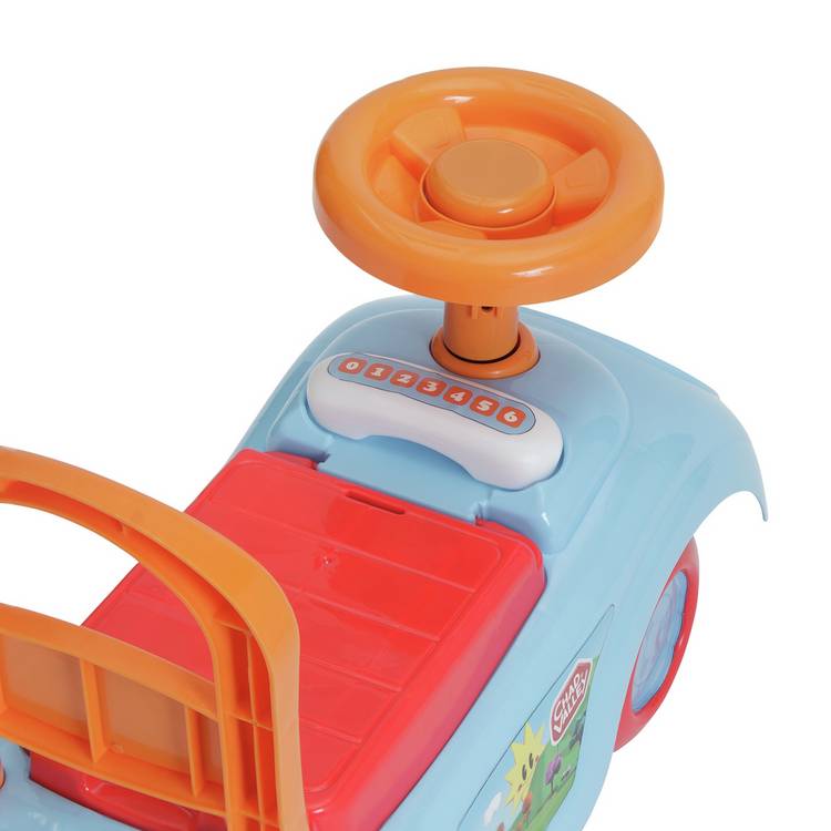 Chad Valley foot to floor ride on toy with storage (British brand)