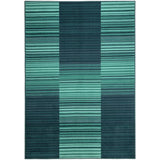 Habitat Abstract Stripe blue cut pile rug 120x170cm - British product