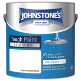 Argos Johnstone's Bathroom Mid Sheen Emulsion Paint Brilliant White 2.5L- Buy online at McGrocer