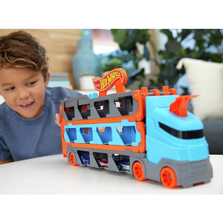 Hot Wheels Speedway Hauler toy truck storage carrier, imported from the UK