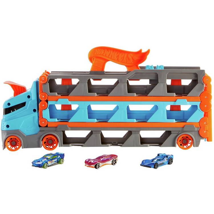 Hot Wheels Speedway Hauler toy truck storage carrier, imported from the UK