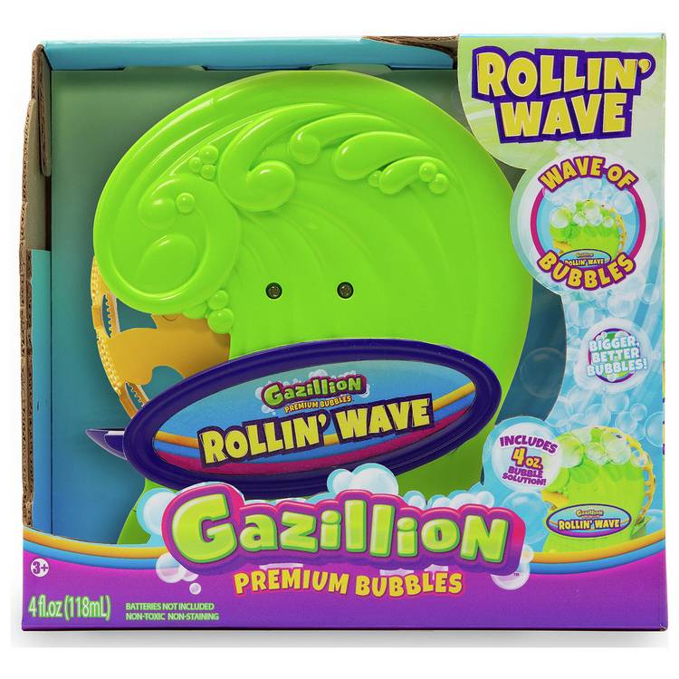 Gazillion Rollin' Wave Bubble Machine - British product