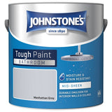 Johnstone's Bathroom Paint Manhattan Grey 2.5L, imported from the UK