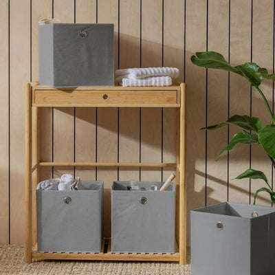 Argos Argos Home Set of 4 Squares Boxes - Grey Storage Boxes 28cm- Buy online at McGrocer