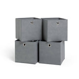 Argos Home grey square storage boxes set of 4, imported from the UK