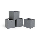 Argos Home grey square storage boxes set of 4, imported from the UK