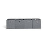 Argos Home grey square storage boxes set of 4, imported from the UK
