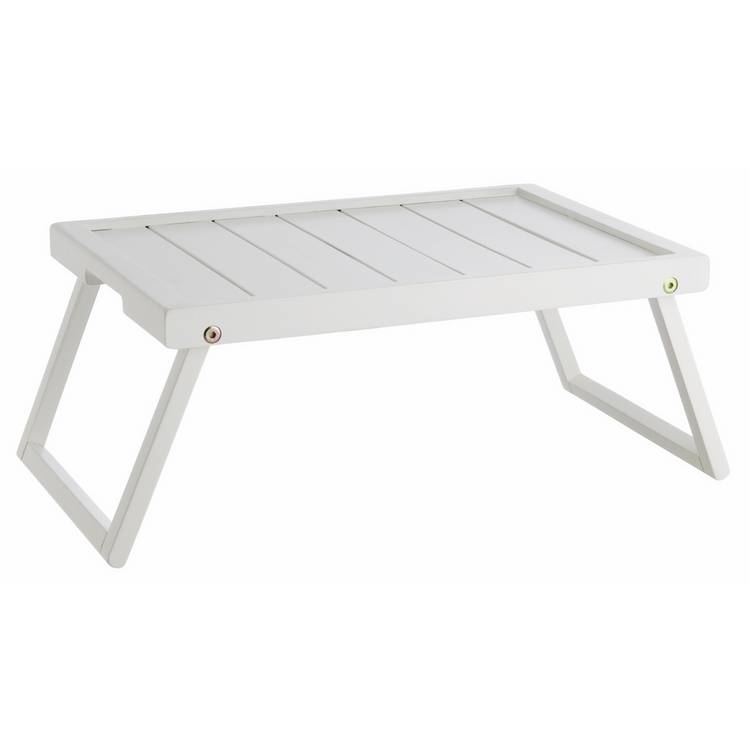 Habitat Tiffany White solid wood breakfast tray (British brand)