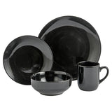 Argos Home black stoneware dinner set 16 piece (British brand)